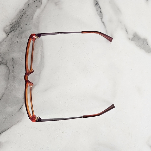 Jai Kudo Glasses: Purple and Orange Rectangular Bayonette Glasses - Picture 7 of 14